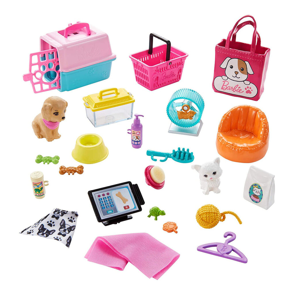 Lelles Bārbijas zooveikals Mattel Barbie Pet Supply Store GRG90 цена и информация | Rotaļlietas meitenēm | 220.lv