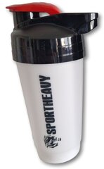 Шейкер Sportheavy Tumbler 700 мл - бело-черно-красная крышка цена и информация | Фляги для воды | 220.lv