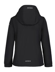 Icepeak bērnu softshell jaka Kobryn 51896-2*999, melns/fuksija cena un informācija | Jakas, džemperi, žaketes, vestes meitenēm | 220.lv