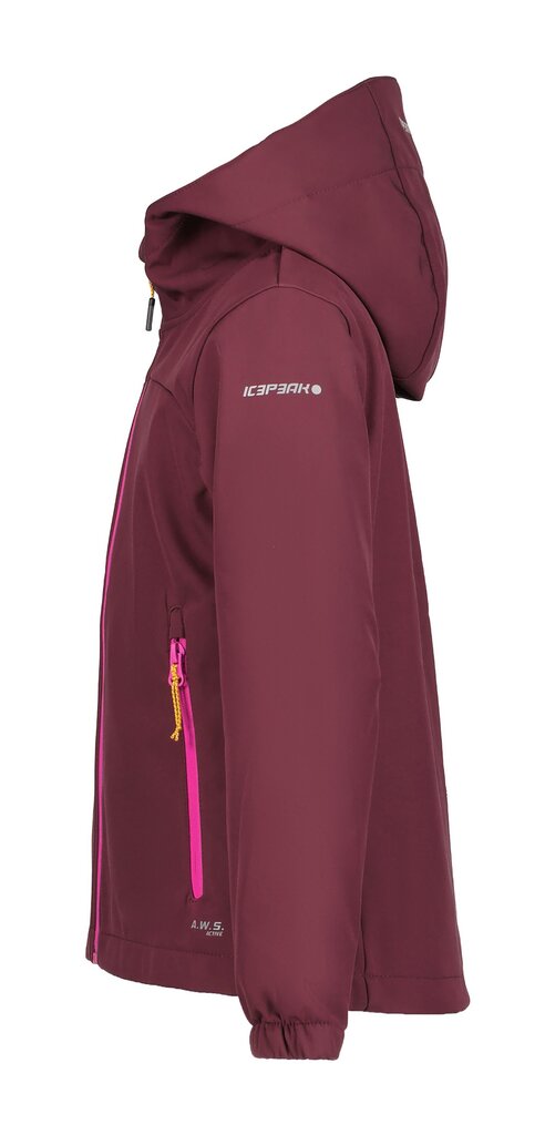 Icepeak bērnu softshell jaka Kobryn 51896-2*968, bordo cena un informācija | Jakas, džemperi, žaketes, vestes meitenēm | 220.lv