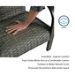 Āra krēslu komplekts Dorel Home, pelēks cena un informācija | Dārza krēsli | 220.lv