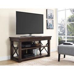 ТВ столик Dorel Home Wildwood, коричневый цена и информация | Тумбы под телевизор | 220.lv