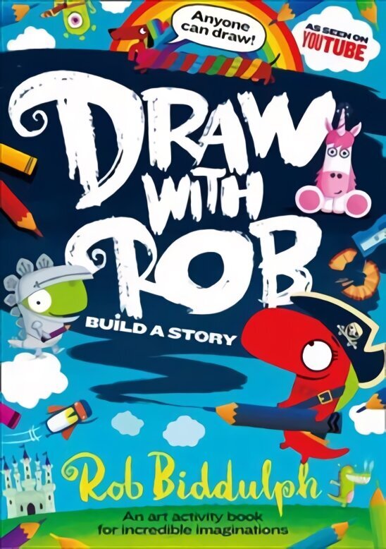 Draw With Rob: Build a Story cena un informācija | Grāmatas mazuļiem | 220.lv