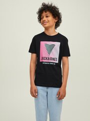 Jack & Jones bērnu T-krekls 12214084*01, melns cena un informācija | Zēnu krekli | 220.lv