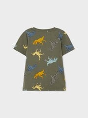 Name It детская футболка 13205227*01, оливковый/желтый цена и информация | Рубашки для мальчиков | 220.lv