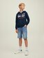 Jack & Jones bērnu sporta krekls 12218049*02, tumši zils цена и информация | Zēnu jakas, džemperi, žaketes, vestes | 220.lv