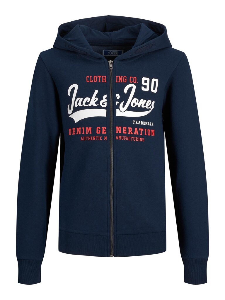 Jack & Jones bērnu sporta krekls 12218049*02, tumši zils цена и информация | Zēnu jakas, džemperi, žaketes, vestes | 220.lv