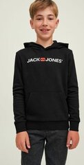 Jack & Jones bērnu sporta krekls 12212186*02, melns cena un informācija | Zēnu jakas, džemperi, žaketes, vestes | 220.lv