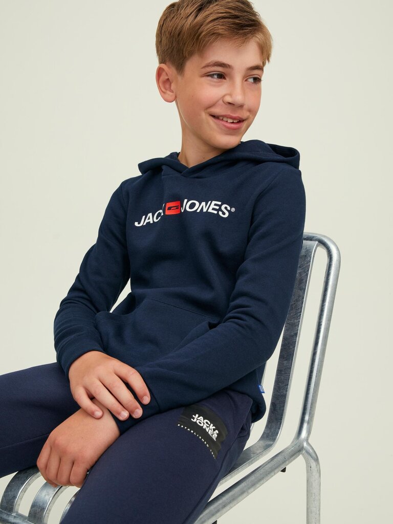 Jack & Jones bērnu sporta krekls 12212186*03, tumši zils cena un informācija | Zēnu jakas, džemperi, žaketes, vestes | 220.lv