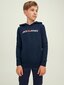Jack & Jones bērnu sporta krekls 12212186*03, tumši zils cena un informācija | Zēnu jakas, džemperi, žaketes, vestes | 220.lv