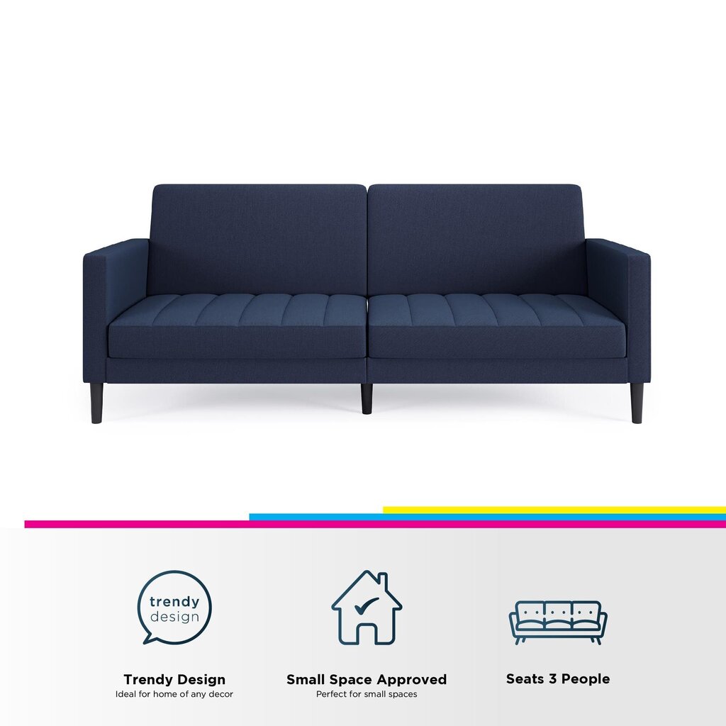 Dīvāns Queer Eye Liam, zils cena un informācija | Dīvāni | 220.lv