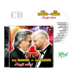 CD HARIJS SPANOVSKIS & JĀNIS PAUKŠTELLO - "ZIŅĢĒ ATKAL" cena un informācija | Vinila plates, CD, DVD | 220.lv