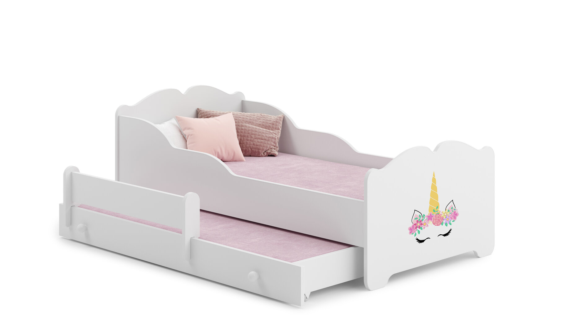 Bērnu gulta Ximena II Unicorn 160x80cm cena un informācija | Bērnu gultas | 220.lv