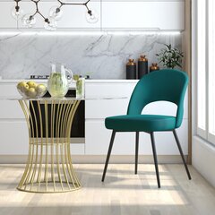 Krēsls CosmoLiving by Cosmopolitan Alexi, zaļš cena un informācija | Virtuves un ēdamistabas krēsli | 220.lv