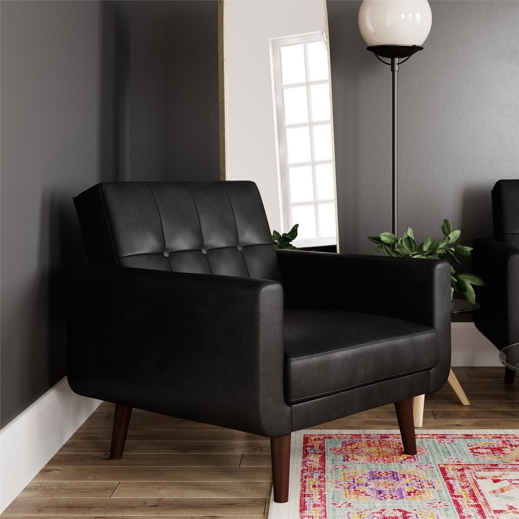 Krēsls Dorel Home Nola, melns cena un informācija | Atpūtas krēsli | 220.lv