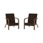 Āra krēslu komplekts Dorel Home, brūns цена и информация | Dārza krēsli | 220.lv