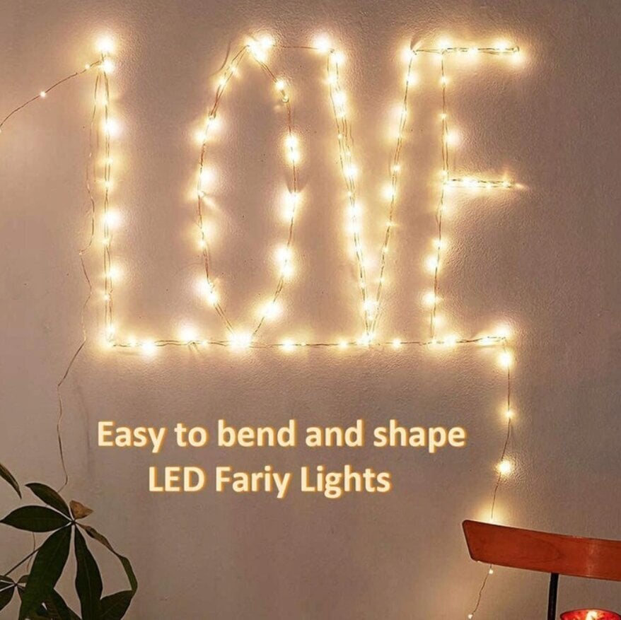 Dekoratīva LED virtene 10M 100 LED + BLUETOOTH, RGB цена и информация | Ziemassvētku lampiņas, LED virtenes | 220.lv