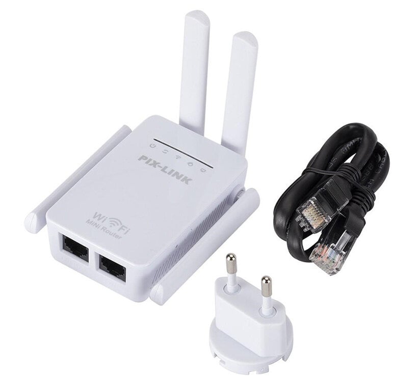 Wi-Fi signāla pastiprinātājs ar 4 antenām cena un informācija | Wi-Fi pastiprinātāji | 220.lv