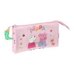 Школьный пенал Peppa Pig Having Fun, розовый, 22 x 12 x 3 см цена и информация | Пеналы | 220.lv