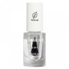 Основа лака для ногтей верхний слой Lumene 3 в 1 Base & Top Coat 5 мл. цена и информация | Лаки для ногтей, укрепители | 220.lv