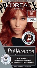 Ilgnoturīga matu krāsa L'Oreal Paris Preference Vivid Colors, 5.664 Cherry Red C29 cena un informācija | Matu krāsas | 220.lv