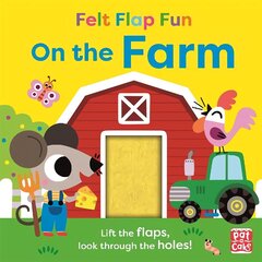 Felt Flap Fun: On the Farm: Board book with felt flaps cena un informācija | Grāmatas mazuļiem | 220.lv