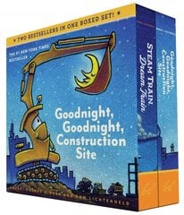 Goodnight, Goodnight, Construction Site and Steam Train, Dream Train Board Books Boxed Set: (Board Books for Babies, Preschool Books, Picture Books for Toddlers) cena un informācija | Grāmatas mazuļiem | 220.lv