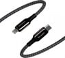 Vipfan USB-C uz Lightning kabelis P03 1,5 m, strāvas padeve (melns) cena un informācija | Kabeļi un vadi | 220.lv