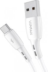 Vipfan USB uz USB-C kabelis Racing X05, 3A, 1m (balts) cena un informācija | Kabeļi un vadi | 220.lv