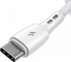 Vipfan USB uz USB-C kabelis Racing X05, 3A, 1m (balts) цена и информация | Кабели и провода | 220.lv