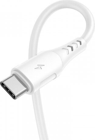 Vipfan USB uz USB-C kabelis Colorful X12, 3A, 1m (balts) cena un informācija | Kabeļi un vadi | 220.lv