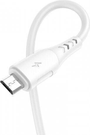 Vipfan USB uz mikro USB kabelis Colorful X12, 3A, 1m (balts) цена и информация | Kabeļi un vadi | 220.lv