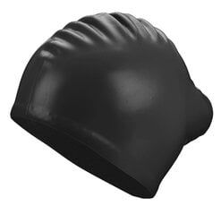 Swimming cap silicone BECO 7530 0 black long hair цена и информация | Шапочки для плавания | 220.lv