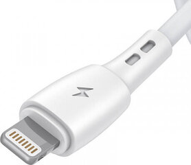 Vipfan USB uz Lightning kabelis Racing X05, 3A, 3m (balts) cena un informācija | Kabeļi un vadi | 220.lv