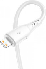Vipfan USB uz Lightning kabelis Colorful X12, 3A, 1m (balts) cena un informācija | Kabeļi un vadi | 220.lv