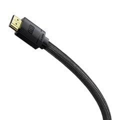 HDMI to HDMI Baseus High Definition cable 10m, 4K (black) цена и информация | Кабели и провода | 220.lv