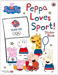 Peppa Pig: Peppa Loves Sport! Sticker Book: Official Product of Team GB cena un informācija | Grāmatas mazuļiem | 220.lv