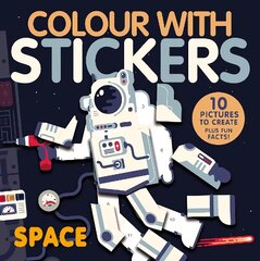 Colour With Stickers: Space цена и информация | Книги для малышей | 220.lv