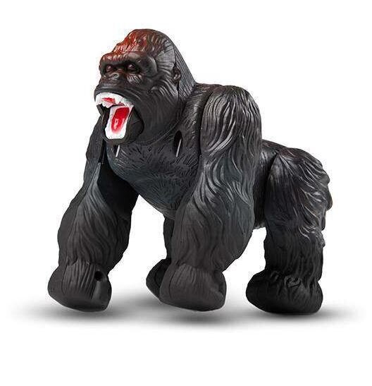 Infrared RC robots Gorilla ar tālvadības pulti, LED gaismas un skaņas efekti, savvaļas dzīvnieki цена и информация | Rotaļlietas zēniem | 220.lv