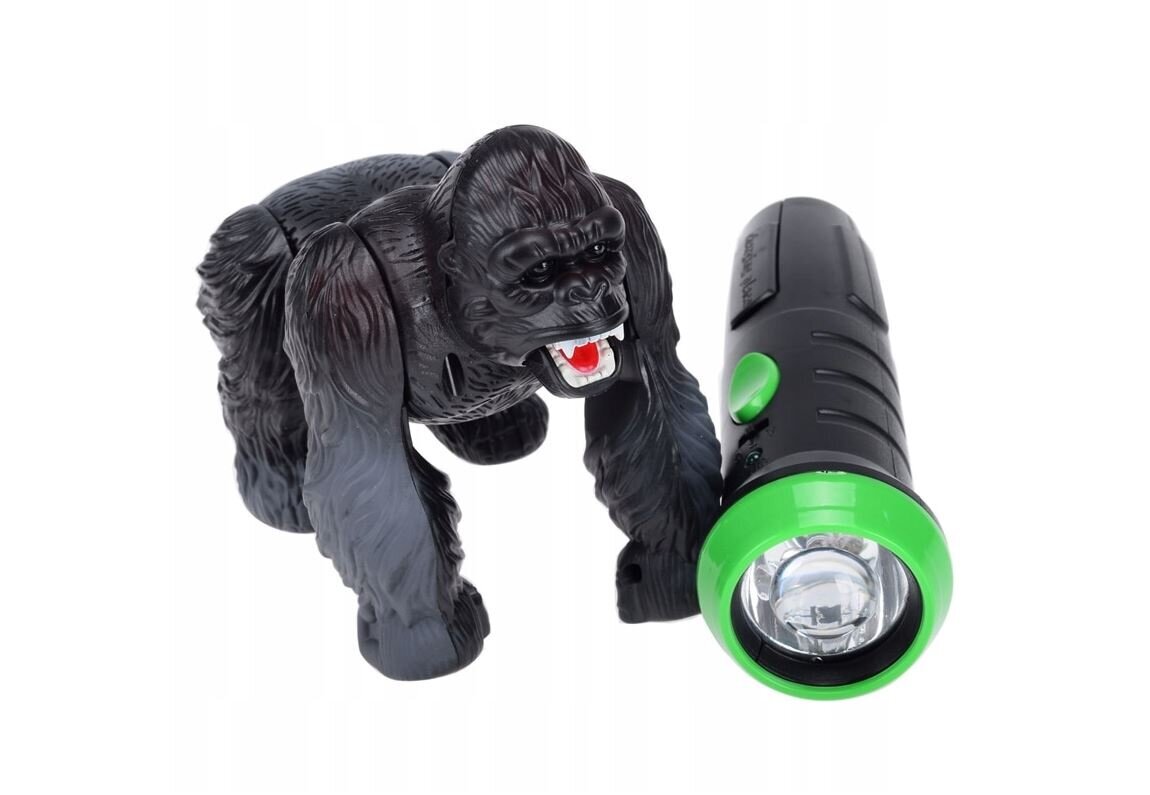 Infrared RC robots Gorilla ar tālvadības pulti, LED gaismas un skaņas efekti, savvaļas dzīvnieki cena un informācija | Rotaļlietas zēniem | 220.lv