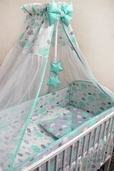 Sešdaļīgs gultas veļas komplekts, 120x90 40x60, zils cena un informācija | Bērnu gultas veļa | 220.lv