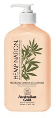 Mitrinošs losjons pēc sauļošanās/ikdienas - Australian Gold Hemp Nation Sparkling Citrus & Champagne, 535 ml cena un informācija | Ķermeņa krēmi, losjoni | 220.lv