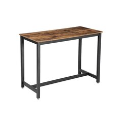 Industriālā dizaina bāra galds Vasagle brūns cena un informācija | Virtuves galdi, ēdamgaldi | 220.lv