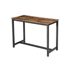 Барный стол индустриальный дизайн Vasagle коричневый цена и информация | Кухонные и обеденные столы | 220.lv