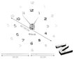DIY Sienas pulkstenis ar spoguļa efektu cena un informācija | Pulksteņi | 220.lv