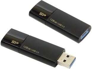 Silicon Power zibatmiņa 128GB Blaze B05 USB 3.0, melna cena un informācija | Silicon Power Datortehnika | 220.lv