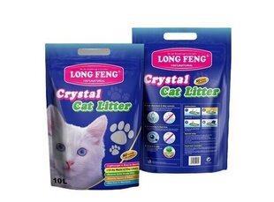 Kaķu pakaiši Long Feng 10 l, lavandas smarža цена и информация | Наполнители для туалета | 220.lv