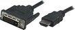 Manhattan HDMI/DVI DVI-D DL M/M 1.8M cena un informācija | Kabeļi un vadi | 220.lv