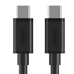 Kabelis, Unitek Cable USB type-C to USB type-C, Y-C477BK cena un informācija | Kabeļi un vadi | 220.lv