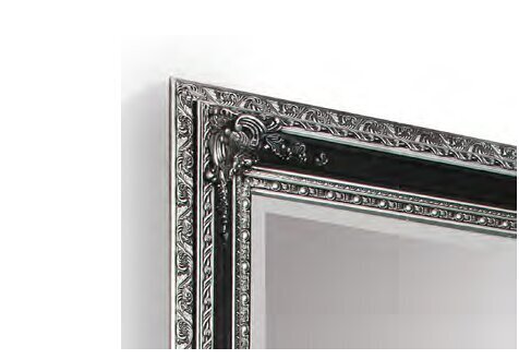 Spogulis Lara 100 x 200 cm melns/sudraba cena un informācija | Spoguļi | 220.lv